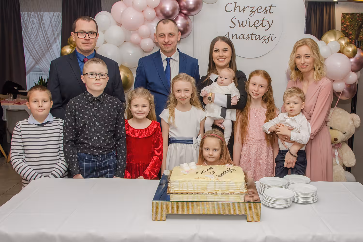 zdjęcia rodzinne z chrztu Kalisz